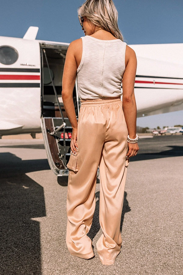 Sure And Steady High Waist Trousers In Tan 11 Sure And Steady High Waist Trousers In Tan - Image 9