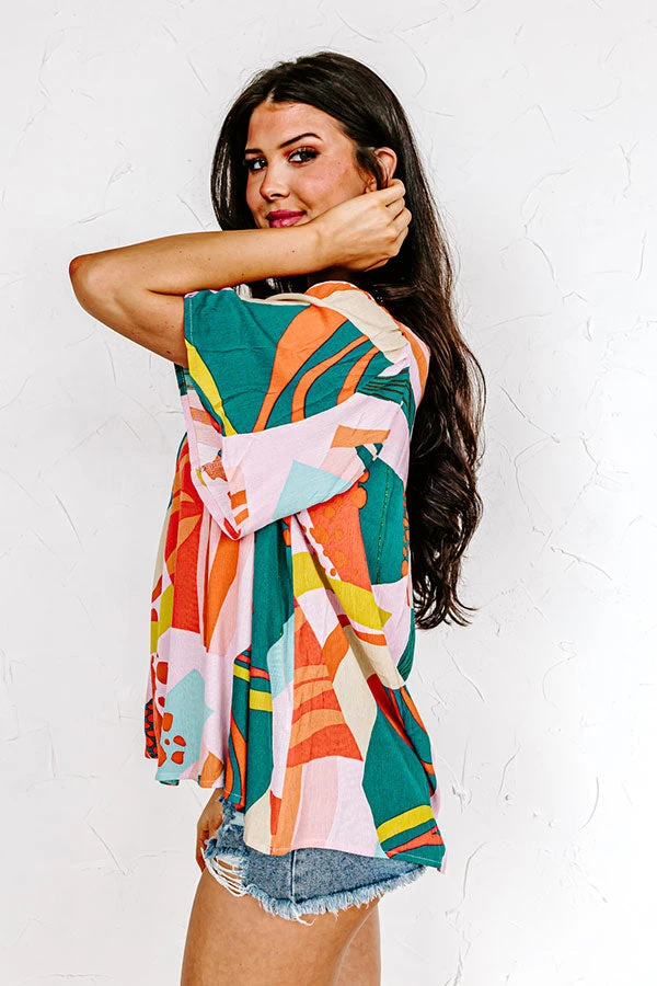 Seeking Sunshine Shift Top In Green 6 Seeking Sunshine Shift Top In Green - Image 4