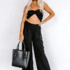 The Maddie High Waist Trousers In Black -Chic Essence 2303166515000 2023041116062000 a049c8b7the maddie high waist trousers in black