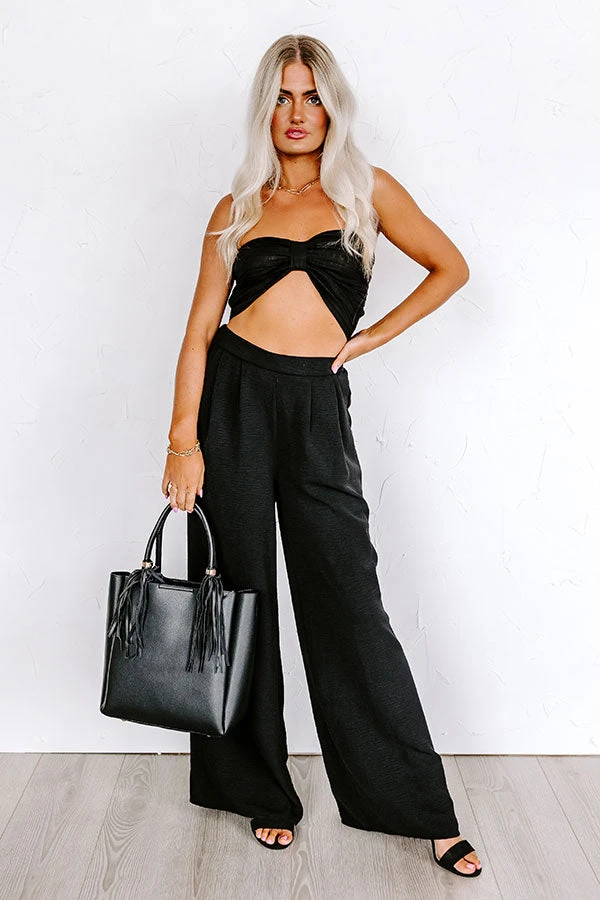 The Maddie High Waist Trousers In Black 3 The Maddie High Waist Trousers In Black