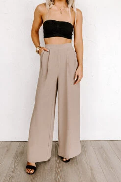 The Maddie High Waist Trousers In Taupe 12 The Maddie High Waist Trousers In Taupe -Chic Essence 2303167119000 2023042710381800 e7a183fathe maddie high waist trousers in taupe