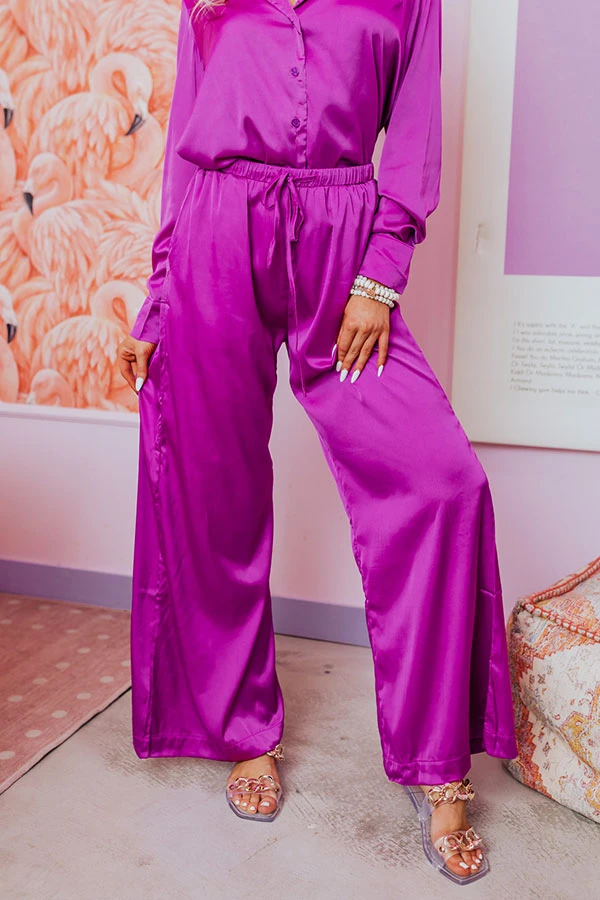 Secret Admirer Satin Pajama Pants 4 Secret Admirer Satin Pajama Pants - Image 2