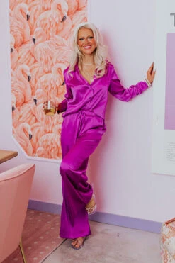 Secret Admirer Satin Pajama Pants 11 Secret Admirer Satin Pajama Pants -Chic Essence 2303246097000 2023040516193600 b85eb429secret admirer satin pajama pants