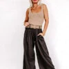 The Maris High Waist Linen-Blend Trousers Black 2 The Maris High Waist Linen-Blend Trousers Black -Chic Essence 2304195346000 2023050110204600 6da2f603the maris high waist linen blend trousers black
