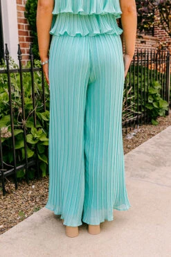 Visiting Italy Pleated Pants In Aqua -Chic Essence 2304217593000 2023061309255200 7f4752f7visiting italy pleated pants in aqua