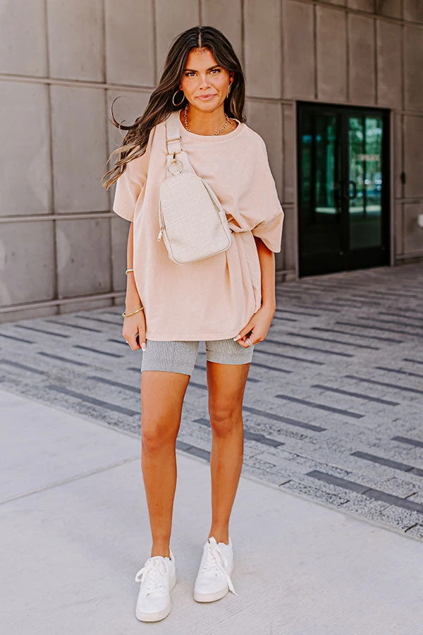 Learn As You Go Shift Tee In Light Peach 4 Learn As You Go Shift Tee In Light Peach - Image 2