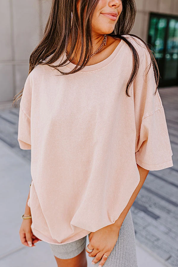 Learn As You Go Shift Tee In Light Peach 5 Learn As You Go Shift Tee In Light Peach - Image 3