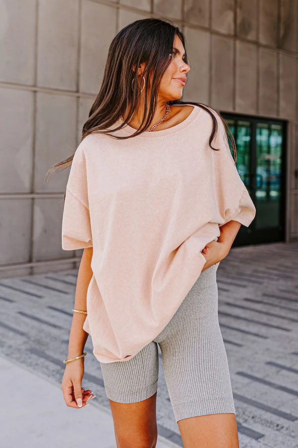 Learn As You Go Shift Tee In Light Peach 7 Learn As You Go Shift Tee In Light Peach - Image 5