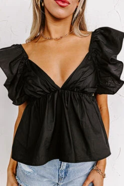 Stay Here Awhile Peplum Top In Black -Chic Essence 2305047056000 2023051617385200 a523967estay here awhile peplum top in black