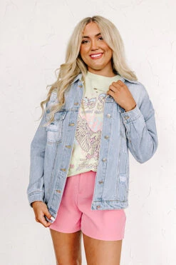 The Adalyn Distressed Denim Jacket -Chic Essence 2305094484000 2023051718403200 682aed2ethe adalyn distressed denim jacket